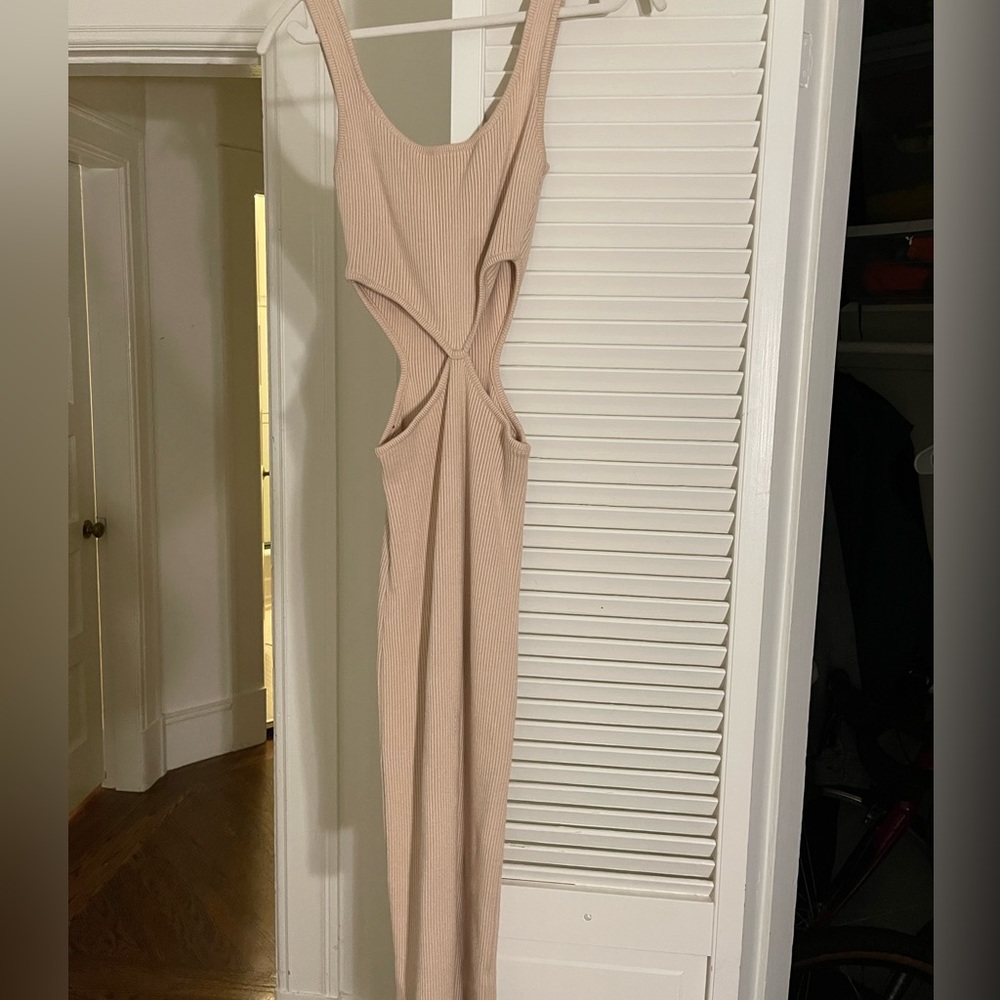 Isalis knit dress with waist cut outs